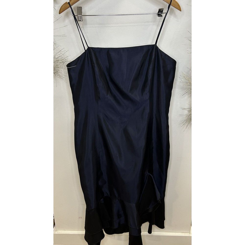 Alvina Valenta Strapless Bow Bridesmaid Dress‎ Formal  Navy Blue Size 18